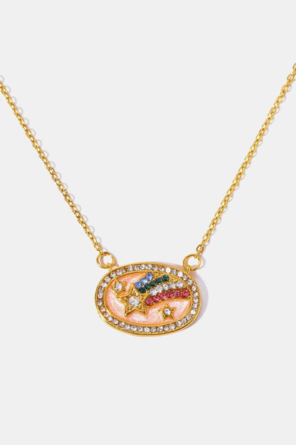 Stars in the Plate Pendant Copper Necklace Carauana Store