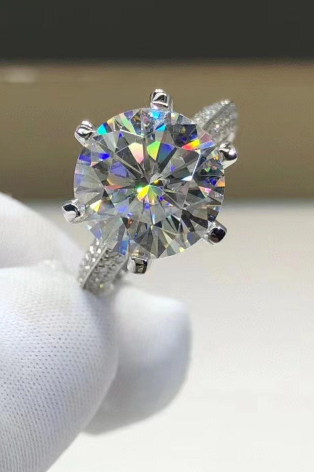 5 Carat Moissanite 6-Prong Ring Carauana Store