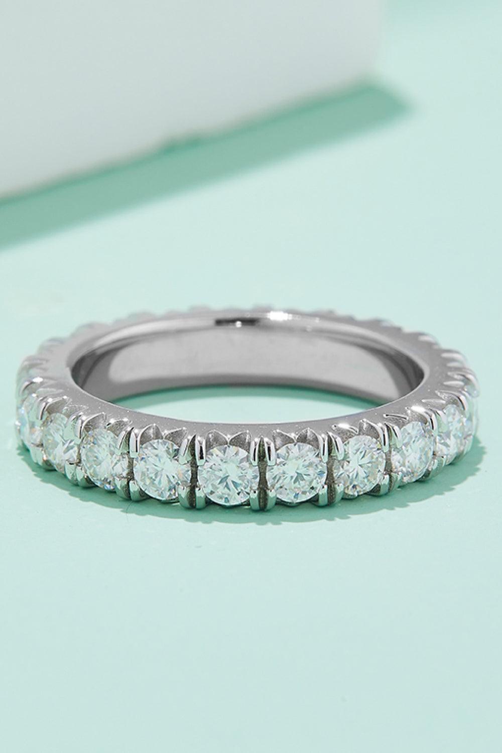 Adored 2.3 Carat Moissanite 925 Sterling Silver Eternity Ring Carauana Store