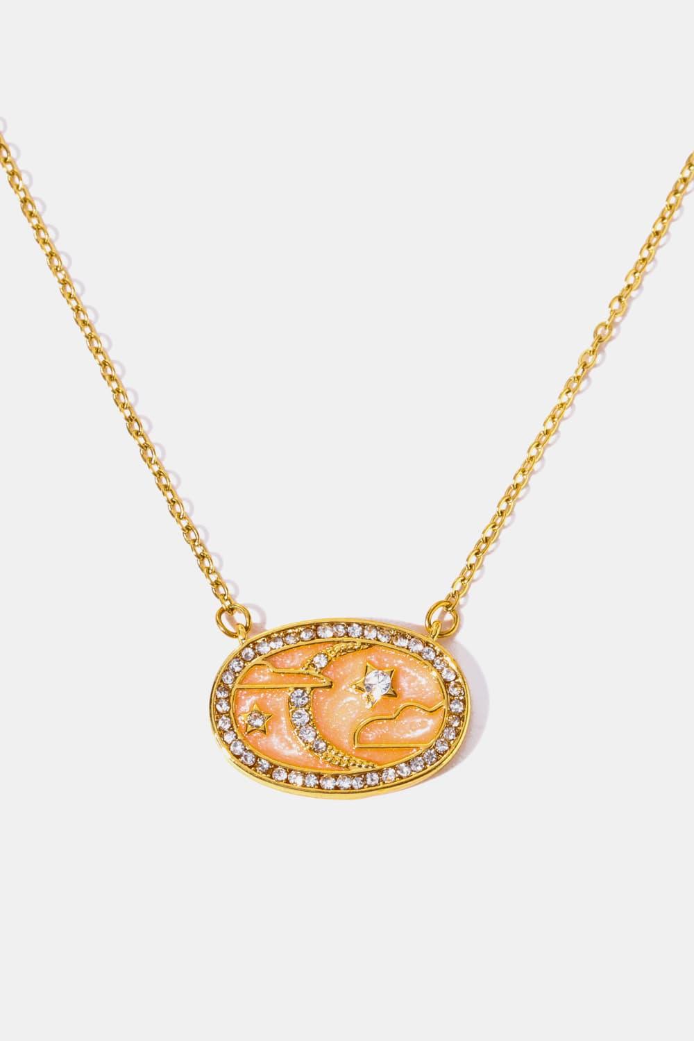 Stars in the Plate Pendant Copper Necklace Carauana Store