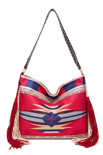 Geometric Canvas Tote Bag Carauana Store