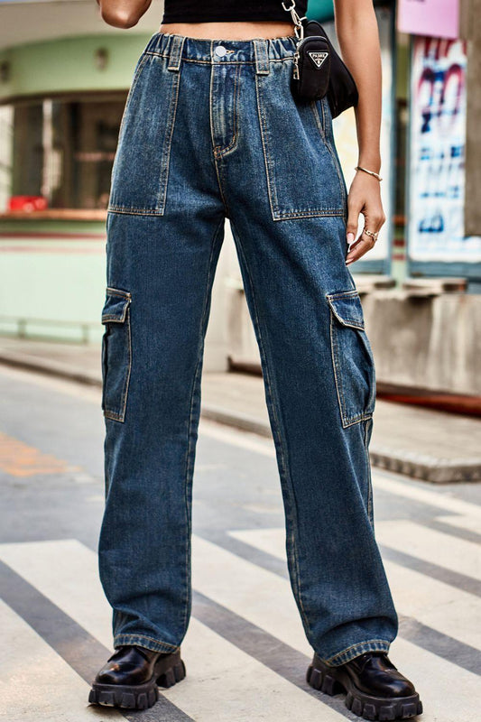 Loose Fit Long Pants with Pockets Carauana Store