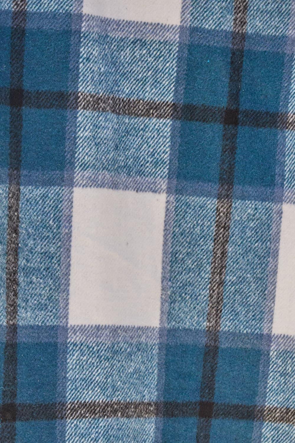 Double Take Full Size Plaid Button Up Lapel Collar Coat Carauana Store