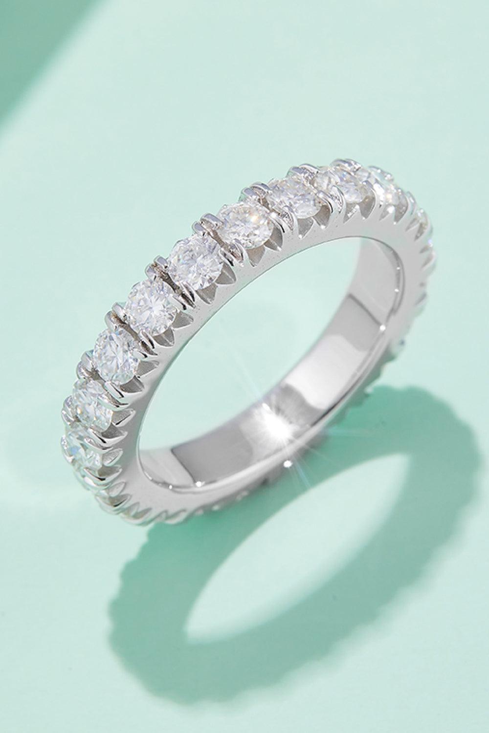 Adored 2.3 Carat Moissanite 925 Sterling Silver Eternity Ring Carauana Store