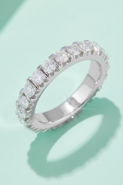 Adored 2.3 Carat Moissanite 925 Sterling Silver Eternity Ring Carauana Store