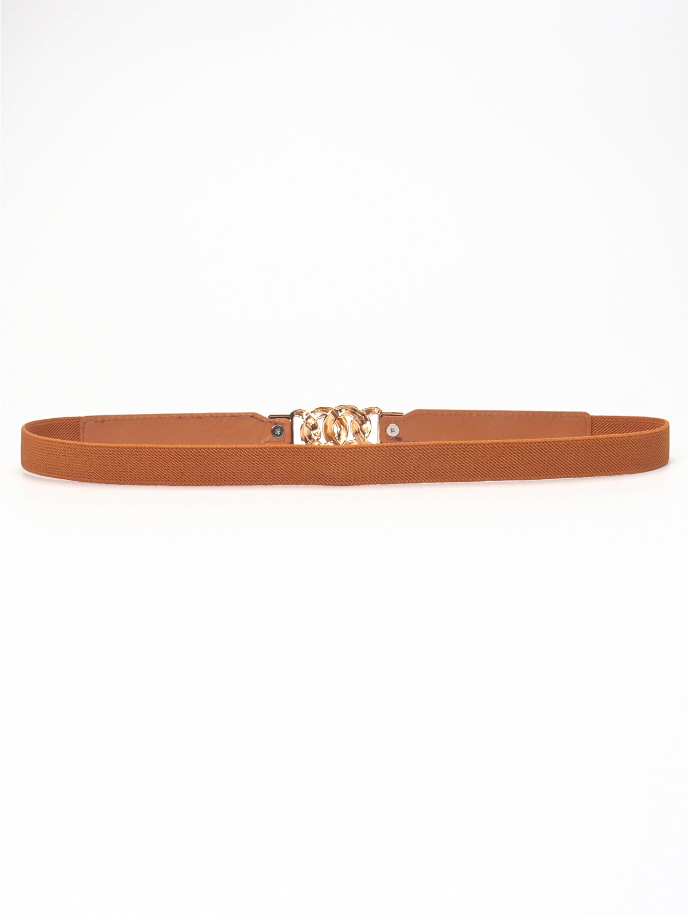Zinc Alloy Buckle Elastic PU Belt Carauana Store