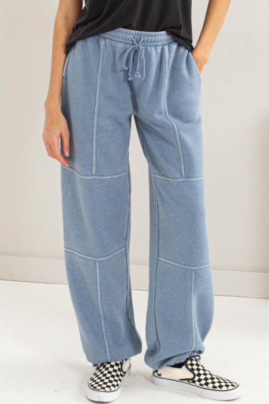 HYFVE Stitched Design Drawstring Sweatpants Carauana Store