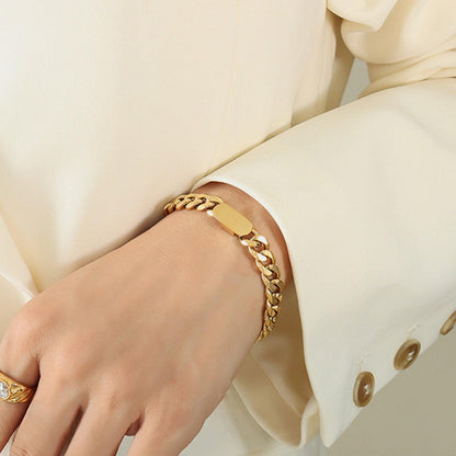 18K Gold-Plated Titanium Steel Bracelet Carauana Store