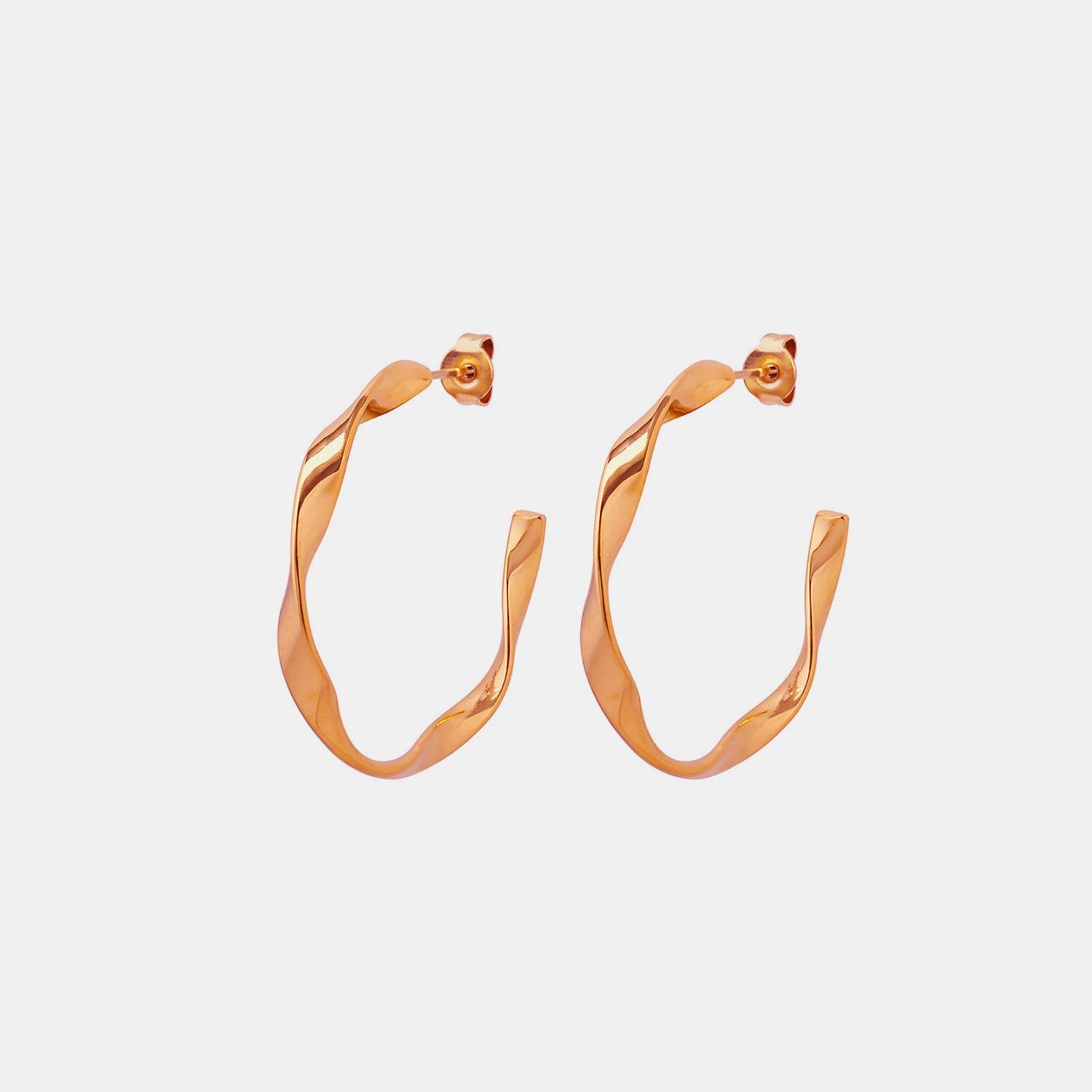 Titanium Steel C-Hoop Earrings Carauana Store