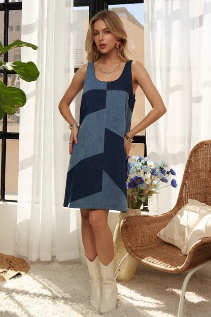 ADORA Pin Stripes Ruffled Mini Dress Carauana Store