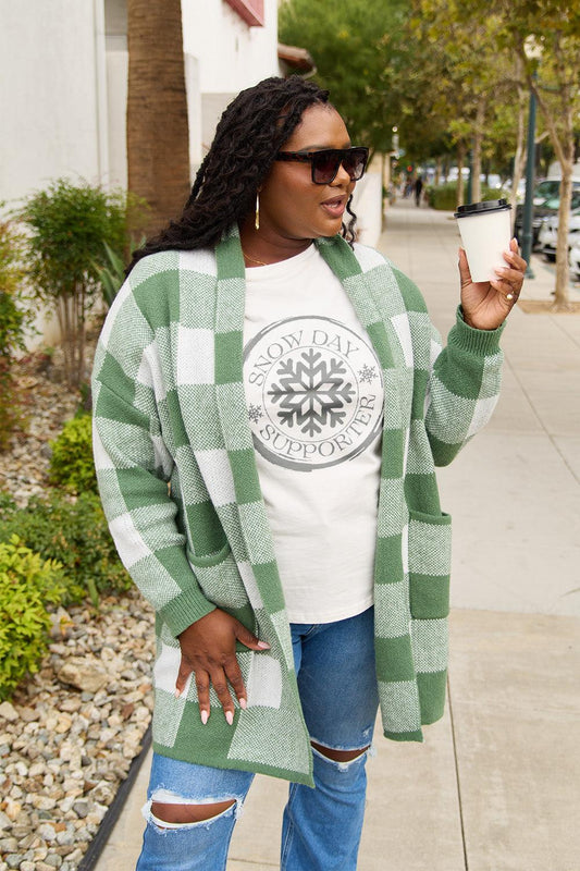 Simply Love Full Size SNOW DAY SUPPORTER Round Neck T-Shirt Carauana Store