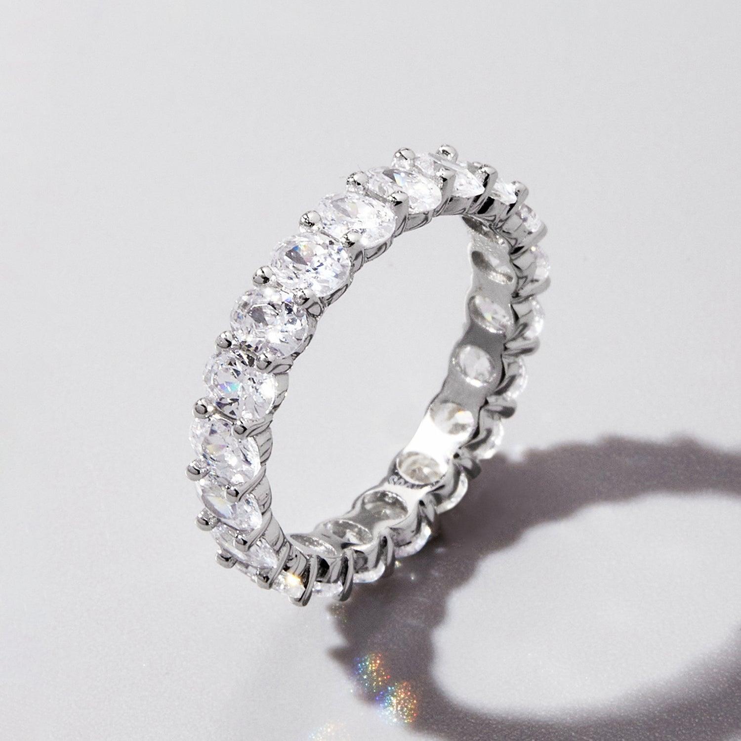 Inlaid Zircon 925 Sterling Silver Ring Carauana Store
