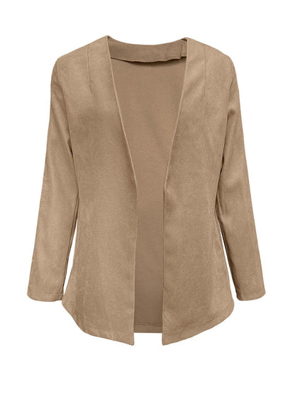 Open Front Long Sleeve Cardigan Carauana Store