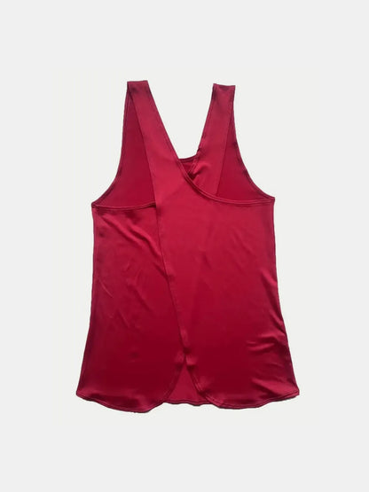 Crisscross Scoop Neck Active Tank Carauana Store