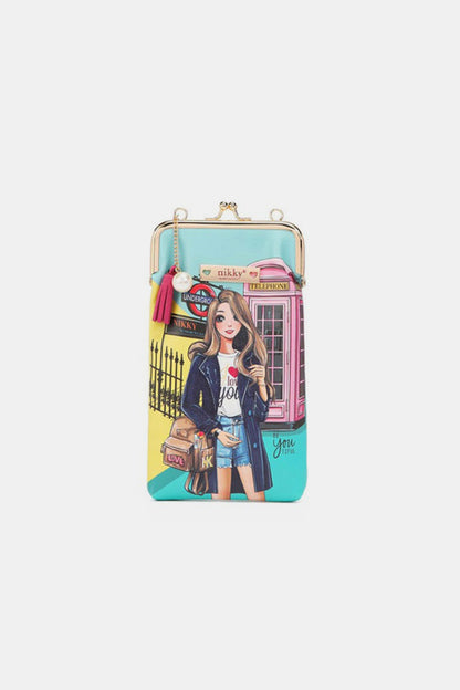 Nicole Lee USA Printed Kisslock Phone and Sunglass Purse Carauana Store