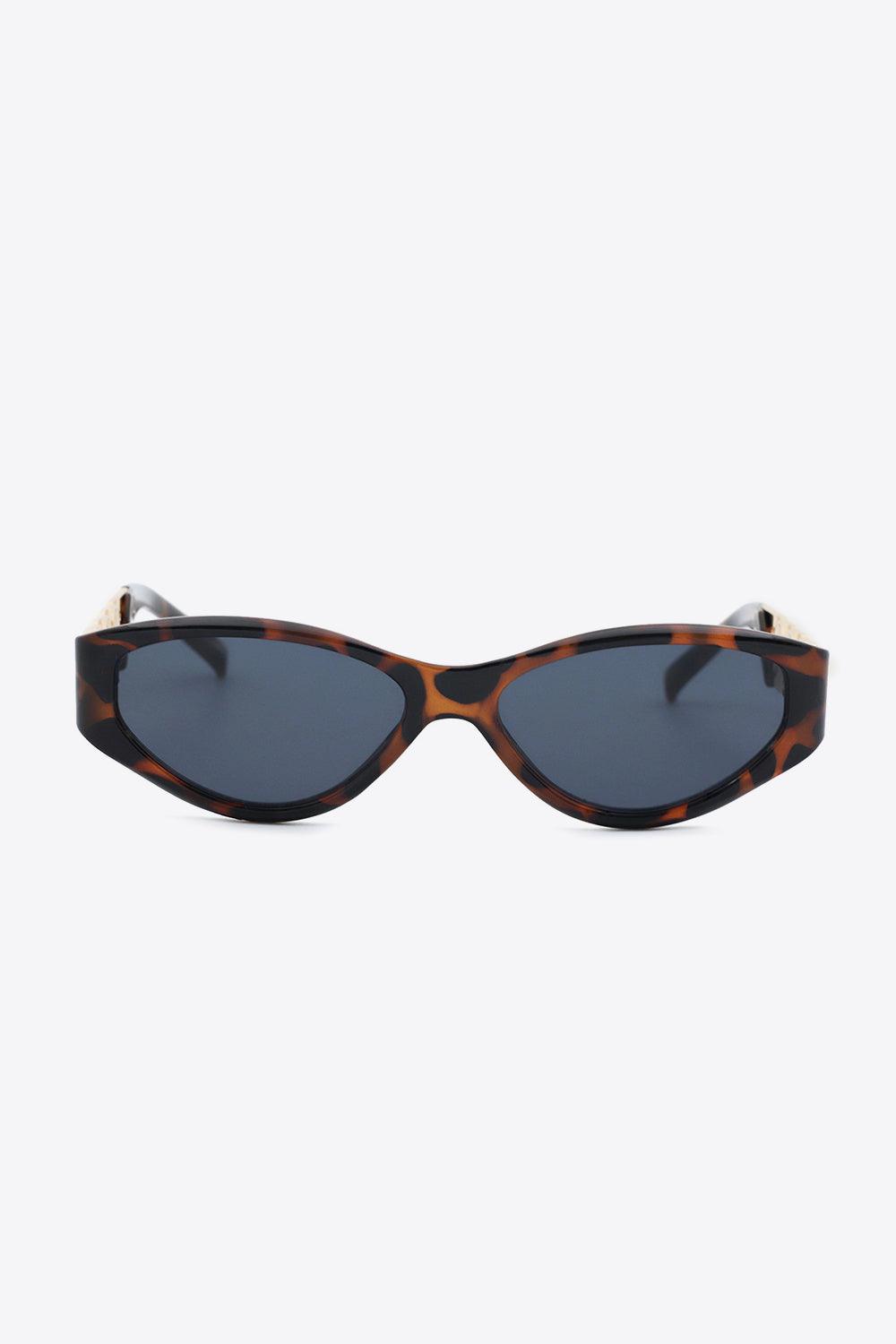 Chain Detail Temple Cat Eye Sunglasses Carauana Store