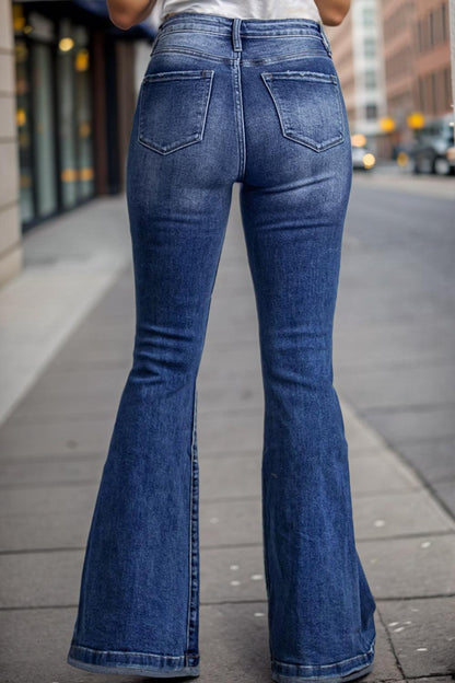 Plus Size High Waist Flare Jeans Carauana Store