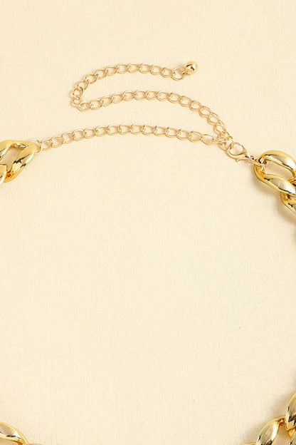 1" Width Acrylic Curb Chain Belt Carauana Store