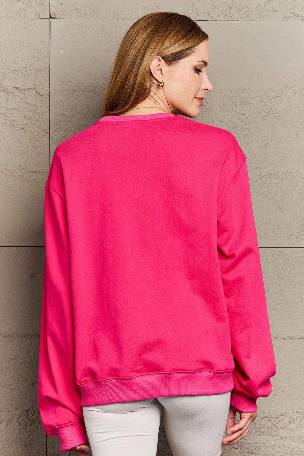 Simply Love Full Size I HATE WINTER Dropped Shoulder Sweatshirt Carauana Store