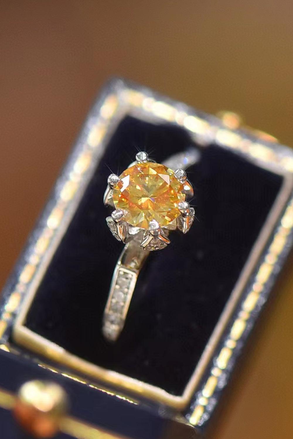 You'are My Lover 2 Carat Moissanite Ring Carauana Store