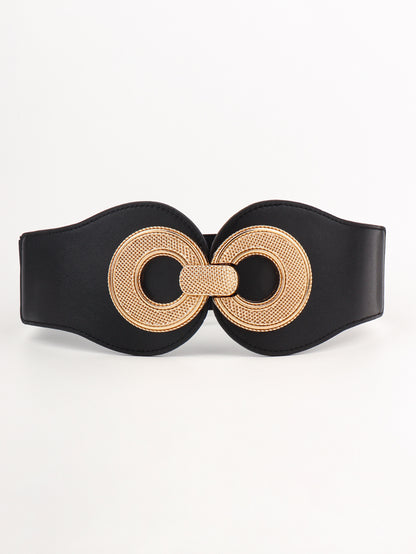 Alloy Buckle Elastic PU Belt Carauana Store