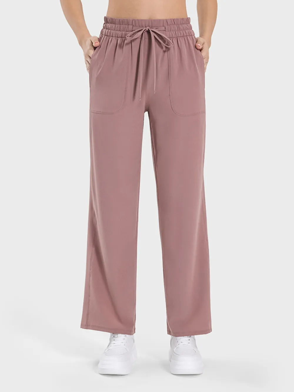 Millennia Drawstring Pocketed Active Pants Carauana Store