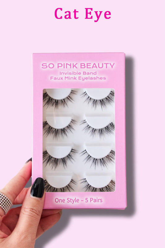 SO PINK BEAUTY Faux Mink Eyelashes 5 Pairs Carauana Store