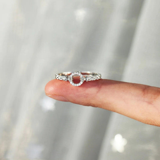 Inlaid Zircon 925 Sterling Silver Ring Carauana Store