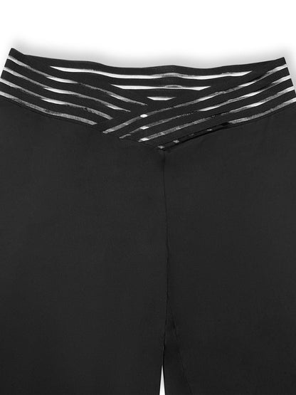 Plus Size V-Waistband Bootcut Pants Carauana Store