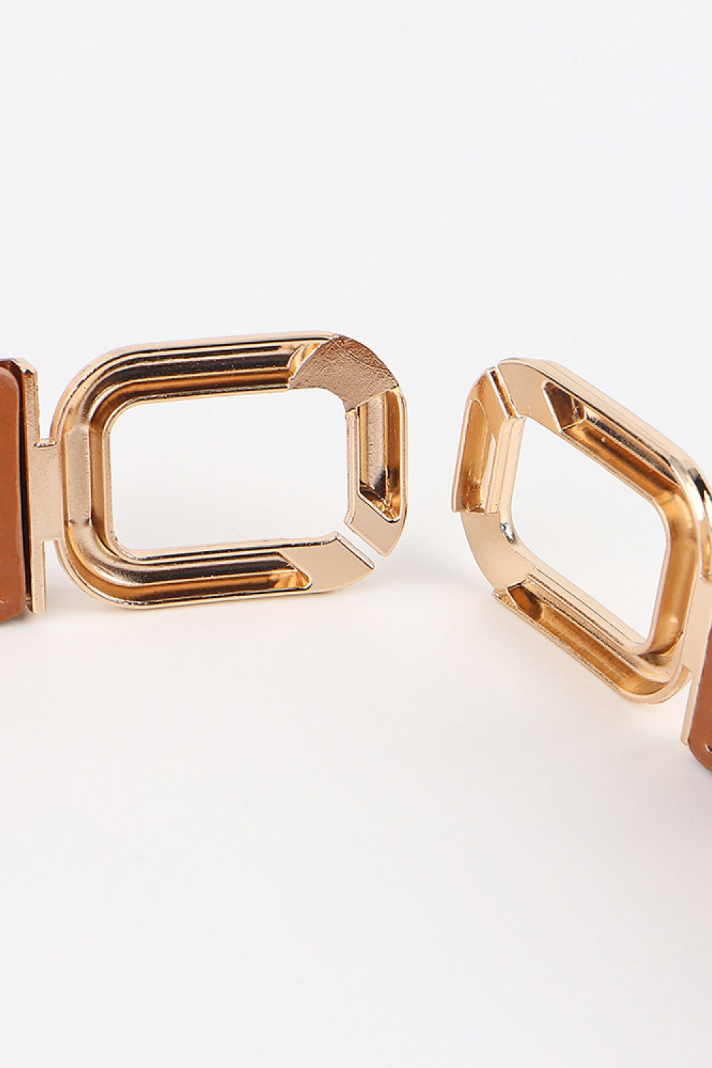 Geometric Double Buckle Elastic Belt Carauana Store