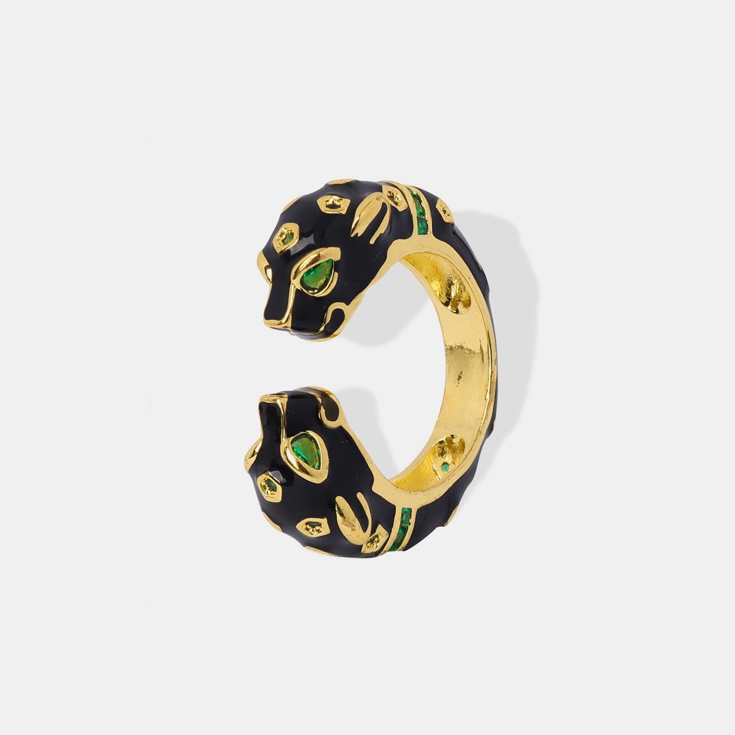 Inlaid Zircon Oil Drip Open Ring Carauana Store