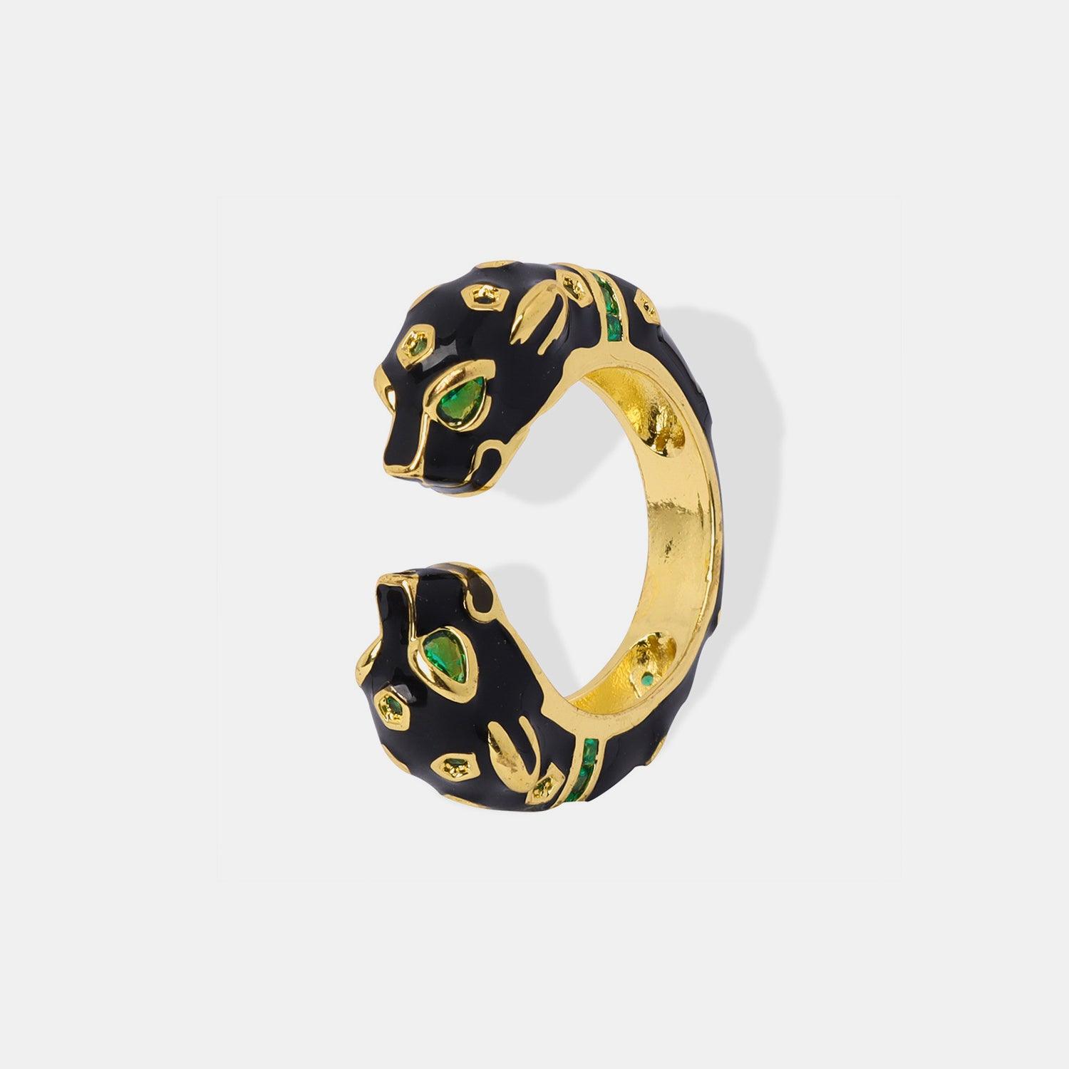 Inlaid Zircon Oil Drip Open Ring Carauana Store