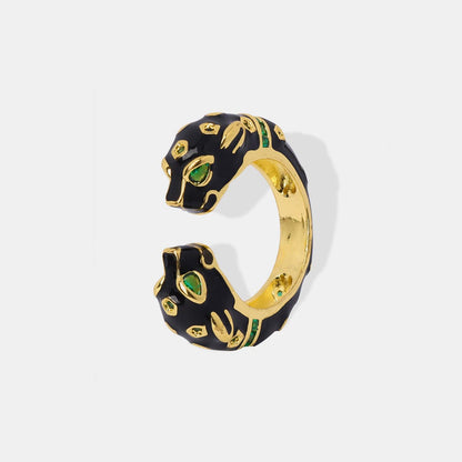 Inlaid Zircon Oil Drip Open Ring Carauana Store