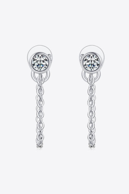 Inlaid Moissanite Chain Earrings Carauana Store