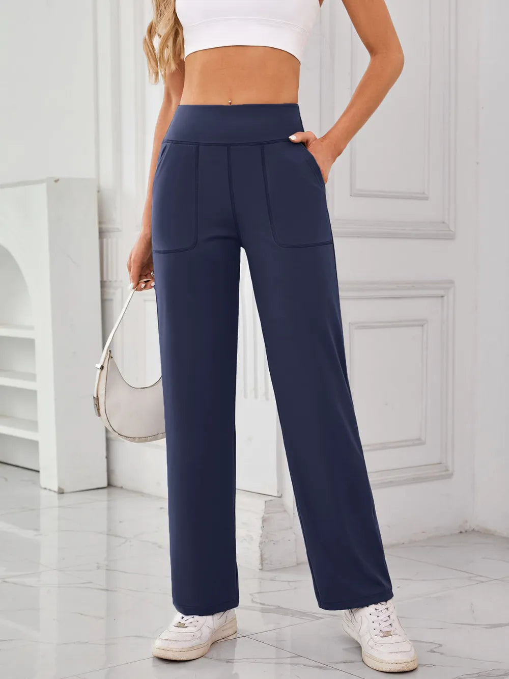 Lovelet High Waist Active Pants with Pockets Carauana Store
