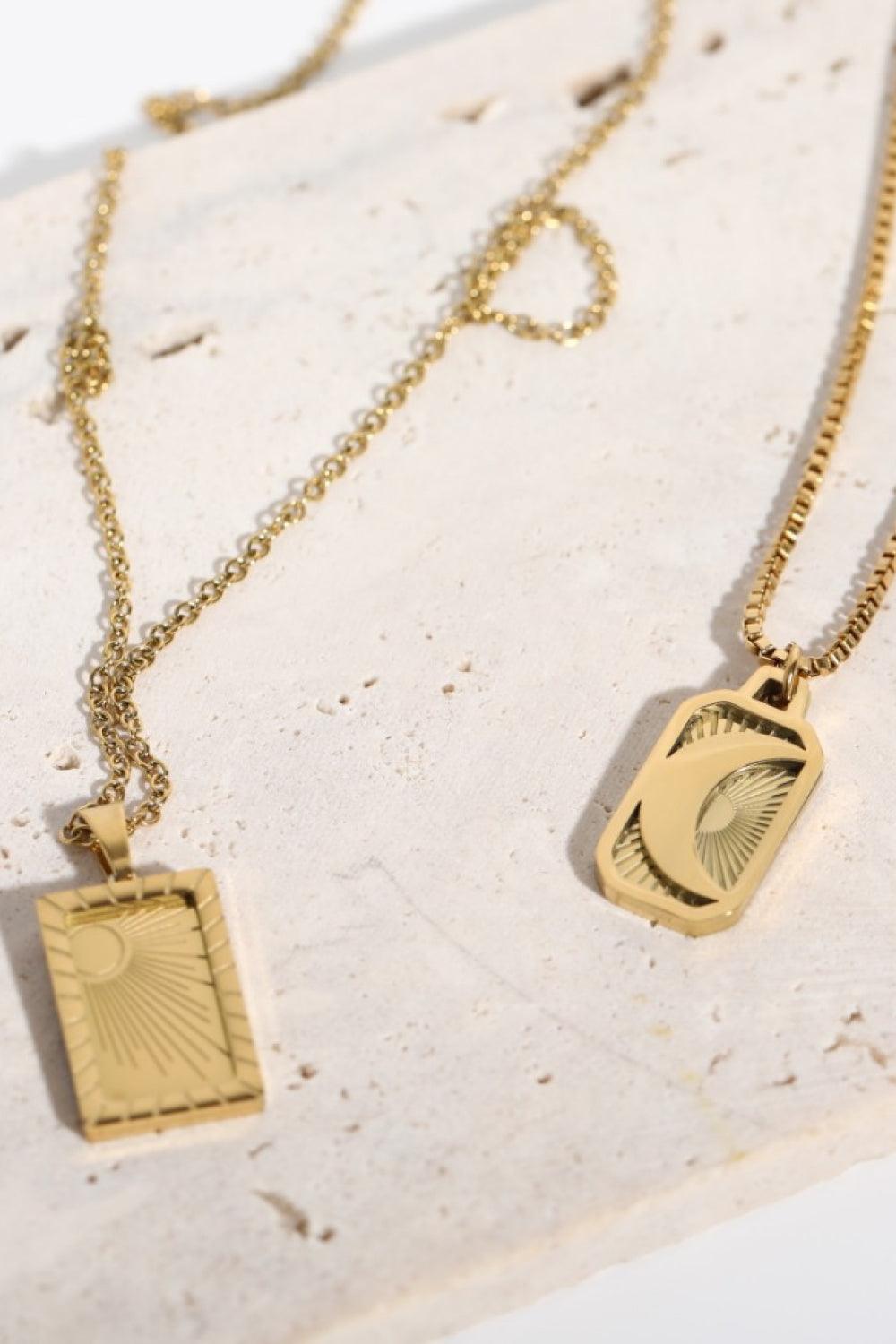 Stainless Steel 18K Gold-Plated Necklace Carauana Store