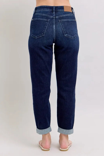 Judy Blue Full Size High Waist Boyfriend Jeans Plus Size