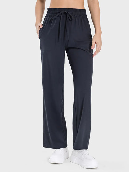 Millennia Drawstring Pocketed Active Pants Carauana Store