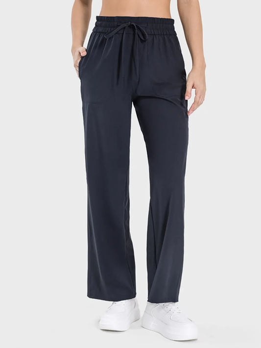 Millennia Drawstring Pocketed Active Pants Carauana Store