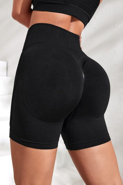Slim Fit High Waistband Active Shorts Carauana Store