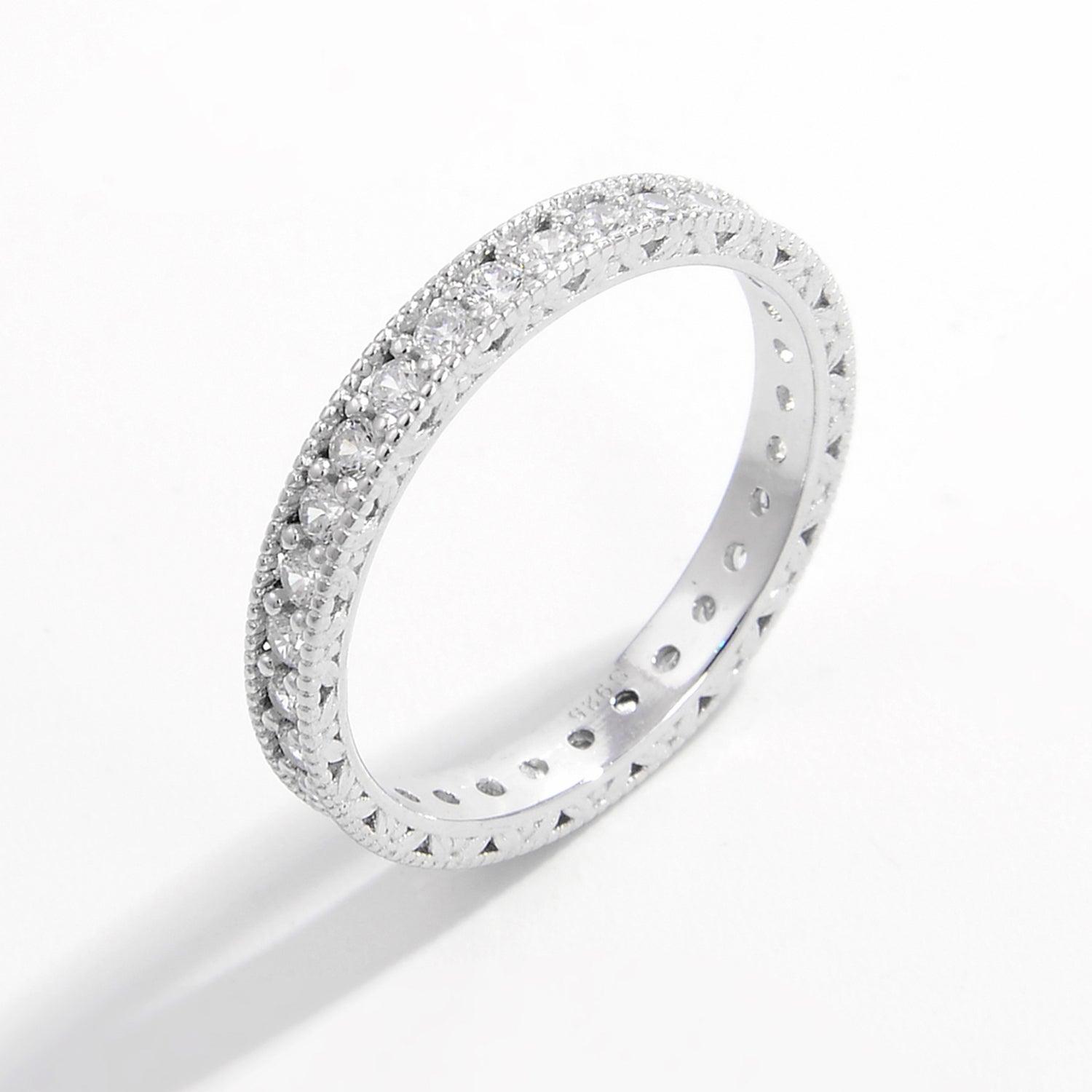 925 Sterling Silver Zircon Ring Carauana Store