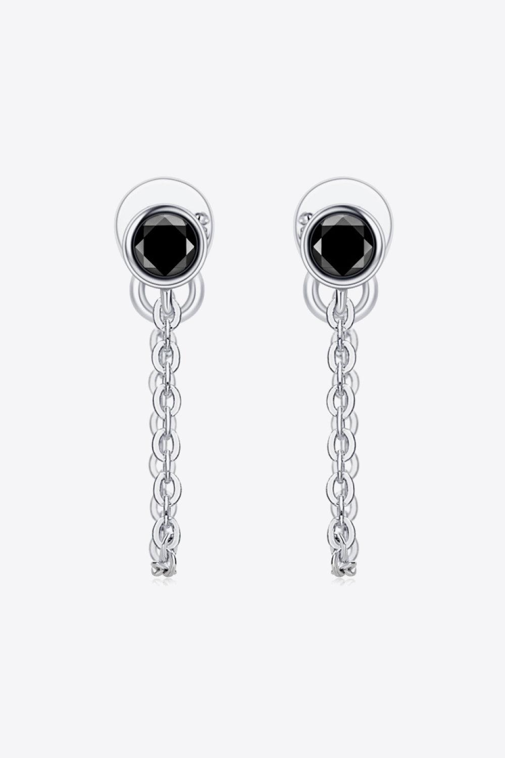 Inlaid Moissanite Chain Earrings Carauana Store