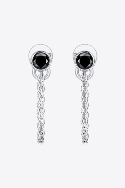 Inlaid Moissanite Chain Earrings Carauana Store