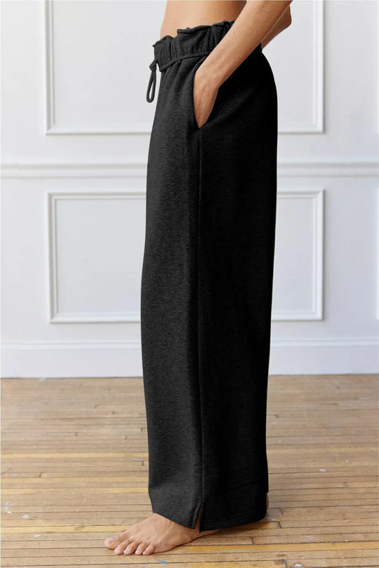 Drawstring Wide Leg Active Pants Carauana Store