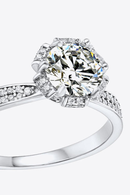 925 Sterling Silver 1 Carat Moissanite Ring Carauana Store