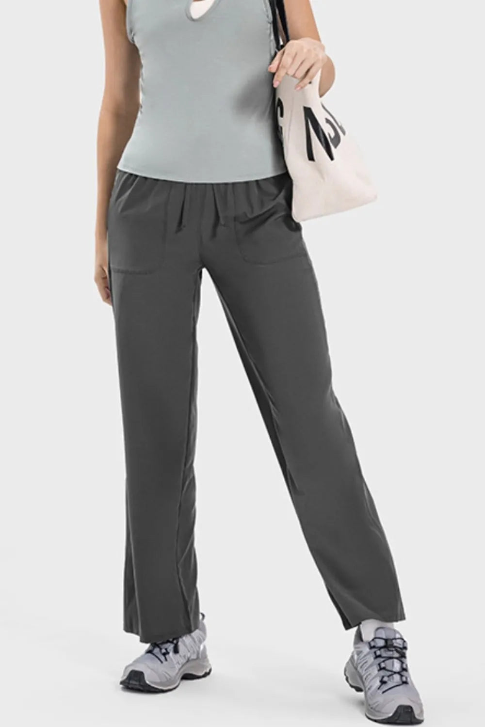 Millennia Drawstring Pocketed Active Pants Carauana Store