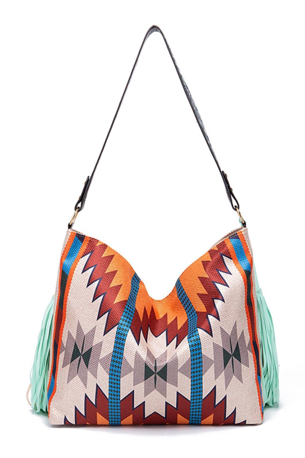 Geometric Canvas Tote Bag Carauana Store