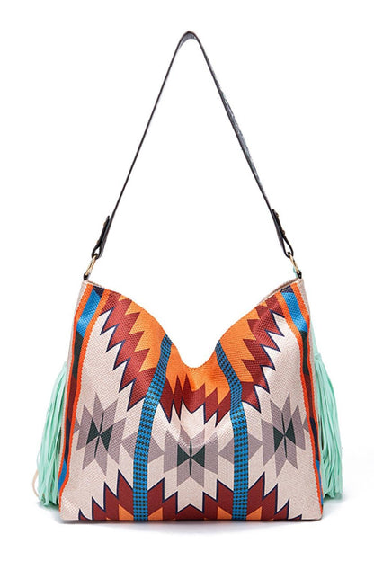 Geometric Canvas Tote Bag Carauana Store