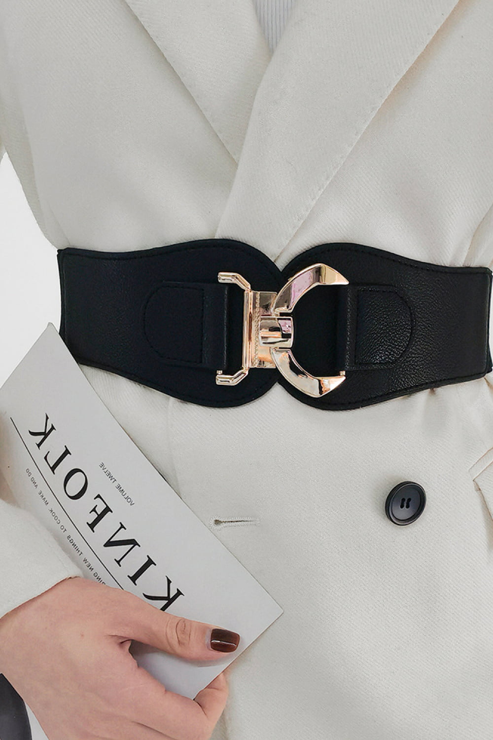 Alloy Buckle Elastic Belt Carauana Store