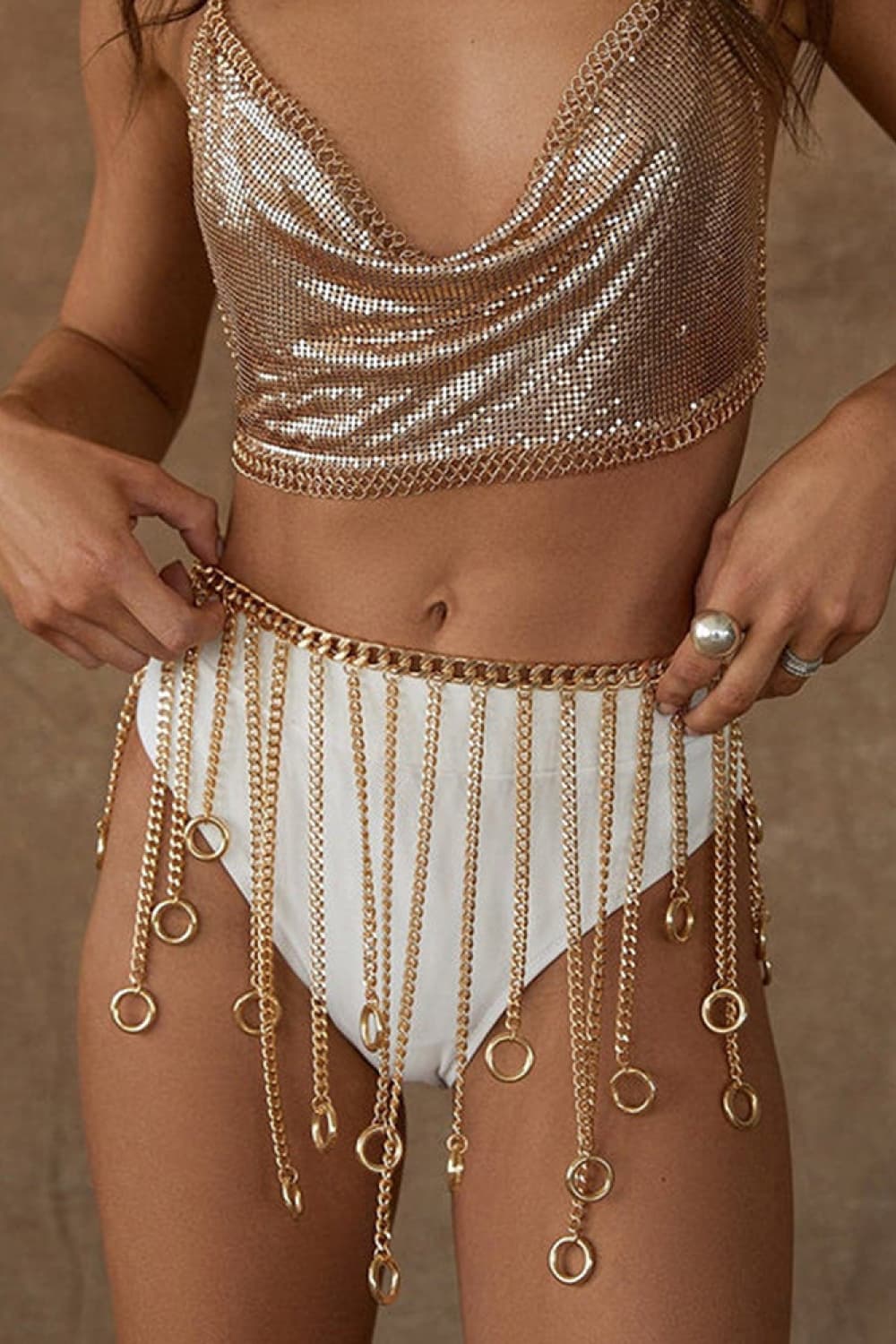 Fringe Chain Alloy Belt Carauana Store